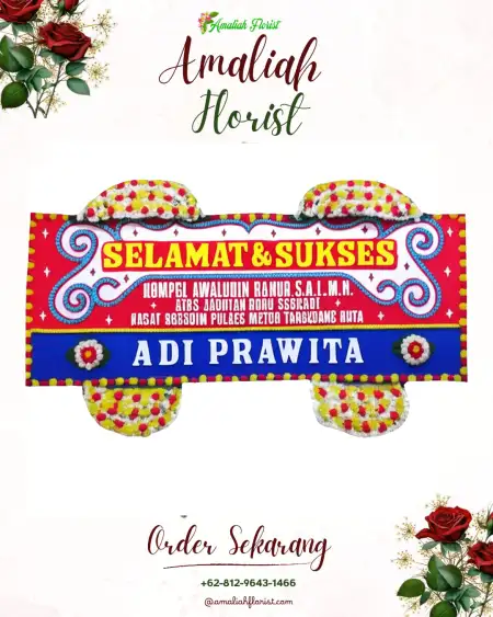 Papan Bunga Ucapan Selamat Walidono